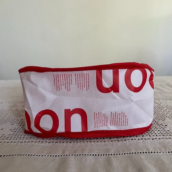 Lululemon red & white small reusable tote bag - Picture 6 of 6
